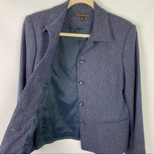 John Meyer Blue Wool Blazer Jacket - Vintage Deadstock NWT
